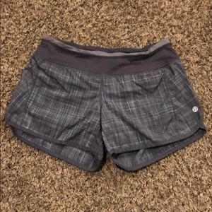 Lululemon turbo run shorts size 4.